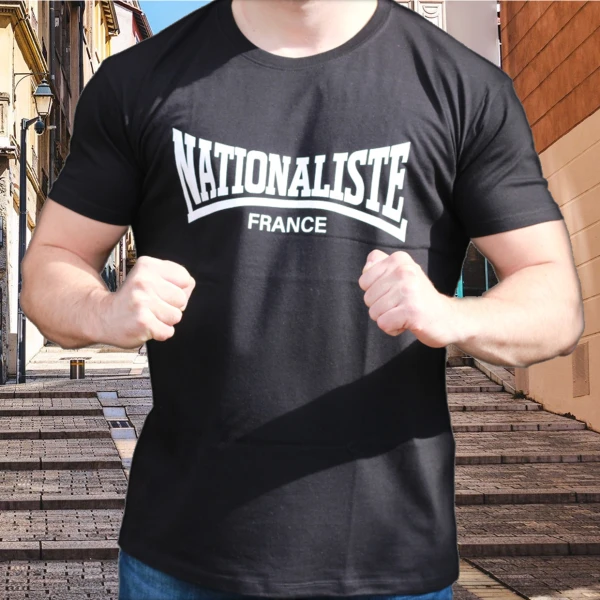 T-Shirt Nationaliste France Noir